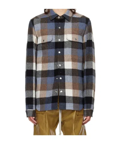 Rick Owens Long-sleeved Shirt In Multicolor