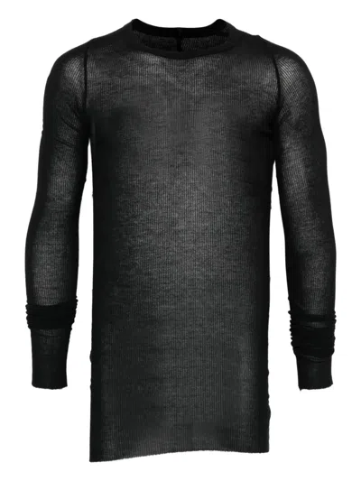 Rick Owens Long-sleeved Stripped T-shirt In Animal Print