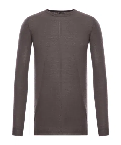 Rick Owens Long-sleeved Sweater In Gray