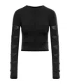 Rick Owens Viscose Sweater With Ribbed Workmanship In Black