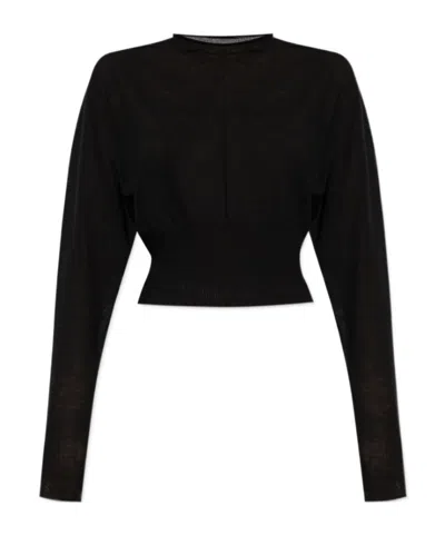 Rick Owens Long-sleeved Sweater In Black
