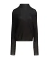 Rick Owens High-neck Wool Sweater In Black