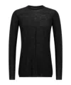Rick Owens Dark Olive Oversized Level Sweater In Black