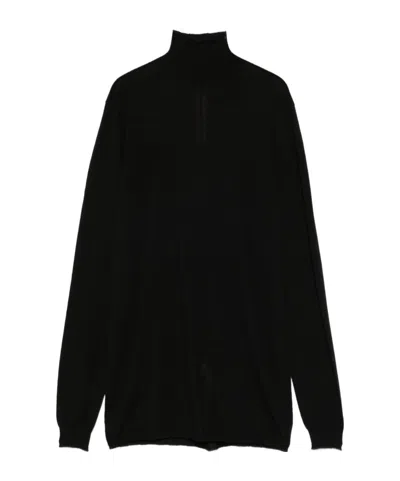 RICK OWENS HIGH-NECK WOOL SWEATER