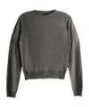 Rick Owens Textured Crew-neck Sweater In Gray
