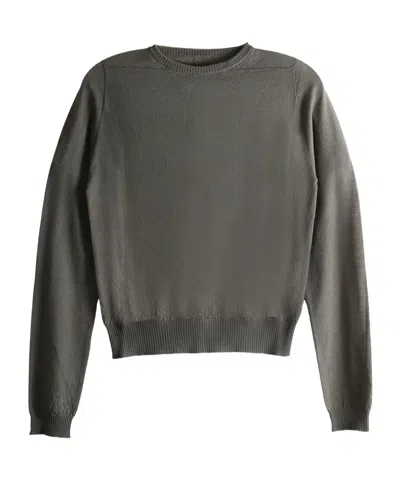 Rick Owens Textured Crew-neck Sweater In Gray