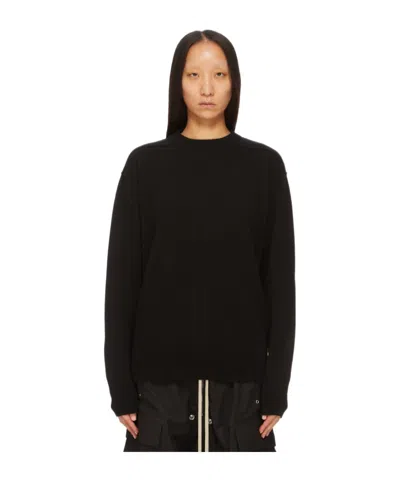 Rick Owens Long-sleeved Sweater In Black