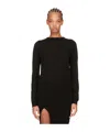 Rick Owens Long-sleeved Sweater In Black