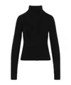 Rick Owens Womens Black Headon Double Lupetto High Neck Cashmere-blend Jumper In Black