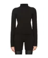 Rick Owens Black Porterville Headon Dbl Lupetto Turtleneck In Black