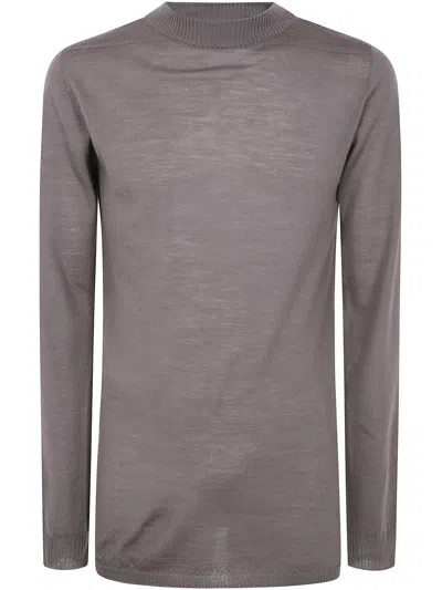 Rick Owens Long-sleeved Sweater In Gray