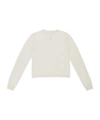 Rick Owens Long-sleeved Sweater In White