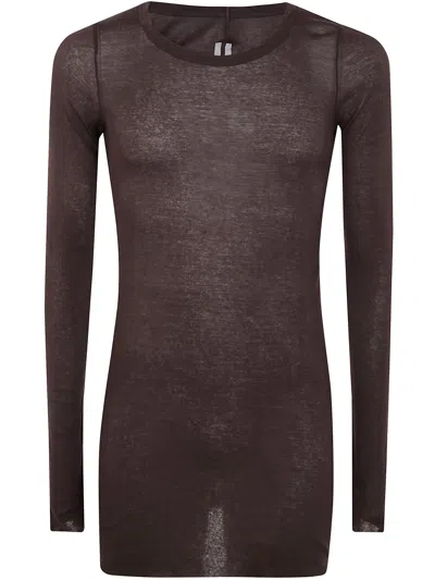 Rick Owens Long-sleeved T-shirt In Black