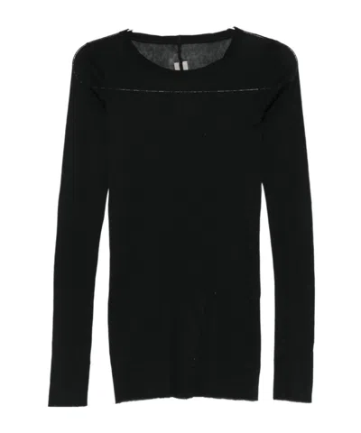 RICK OWENS SEMI-SHEER LONG-SLEEVE TOP