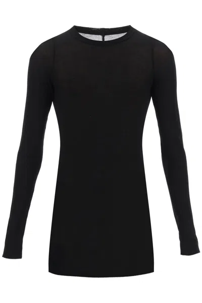 Rick Owens Long-sleeved T-shirt In Black
