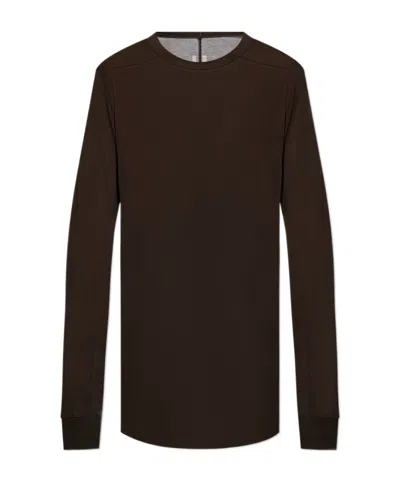 Rick Owens Long-sleeved T-shirt In Black