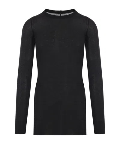 Rick Owens Long-sleeved T-shirt In Black