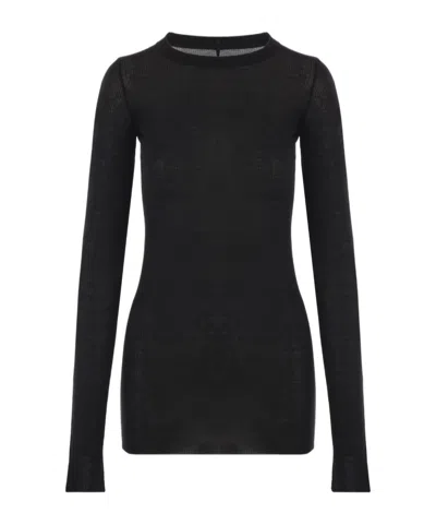 RICK OWENS RICK OWENS SEMI SHEER KNITTED TOP