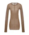 Rick Owens Long-sleeved T-shirt In Brown