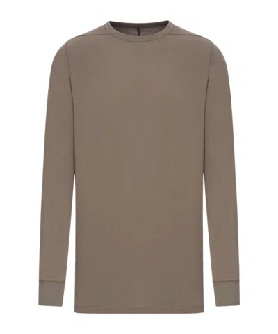 Rick Owens Long-sleeved T-shirt In Gray