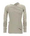Rick Owens Hollywood Banana Long-sleeved T-shirt In Gray