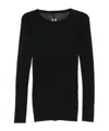 Rick Owens Short Sleeve Top Round Neck In Multi