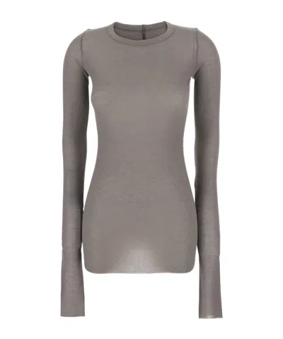 Rick Owens Long-sleeved T-shirt In Neutral