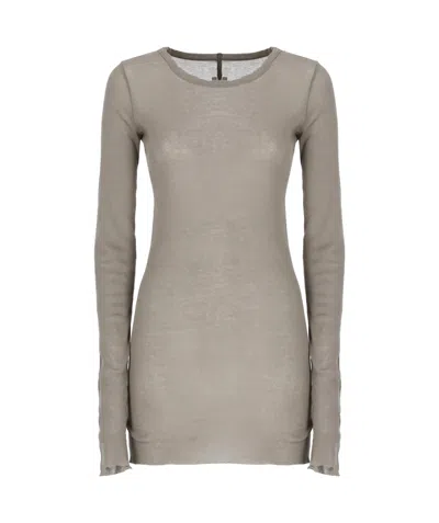 Rick Owens Long-sleeved T-shirt In Nude