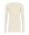 Rick Owens Ribbed Jersey T-shirt In White