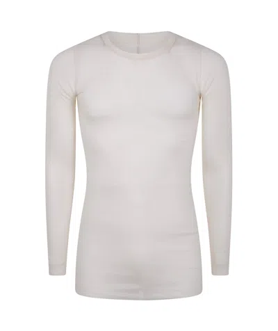 Rick Owens Long-sleeved T-shirt In Beige