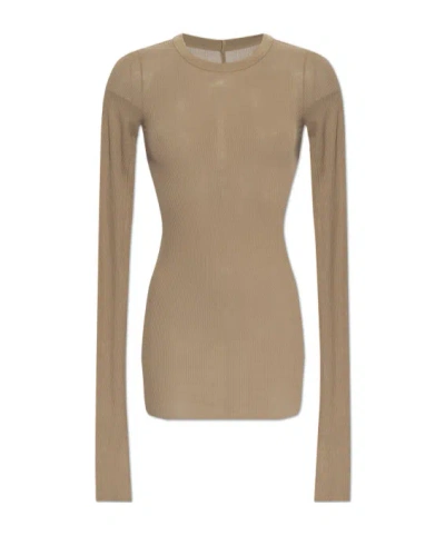 Rick Owens Hollywood Top In Beige