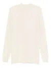 Rick Owens Long-sleeved Wool T-shirt In Neutral