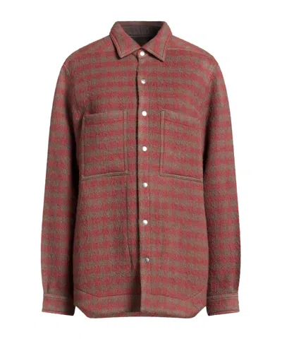 Rick Owens Woman Jacket Burgundy Size 8 Virgin Wool In Multi