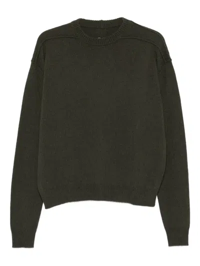 Rick Owens Long-sleeves Sweater In Green