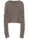 Rick Owens Long-sleeves Top In Grey
