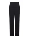 Rick Owens Long Sliced Wool Skirt In Black