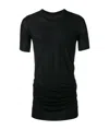 Rick Owens Long T-shirt In Black