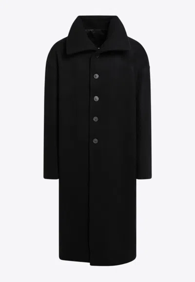 RICK OWENS LONG WOOL COAT