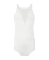 Rick Owens Longline Cotton Tank Top In White