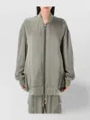 Rick Owens Oversized Peter Bomber Jacket With Smooth Finish
