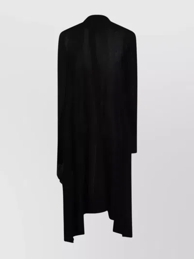 Rick Owens Longline Sheer Lightweight Knitwear In Black