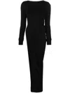 Rick Owens Long Drape Top In Black