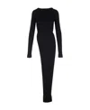 Rick Owens Wool Gown In Black