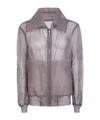 Rick Owens Long-sleeved Casual Jacket In Gray