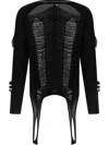 Rick Owens Longsleeved Sweater In Black