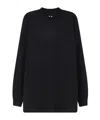 Rick Owens Minimalist Level Seam Cotton T-shirt With Crew Neck In Black