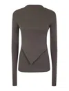 Rick Owens Top - Gris In Gris