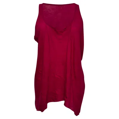 Rick Owens Loose Tank Top In Pink Cotton