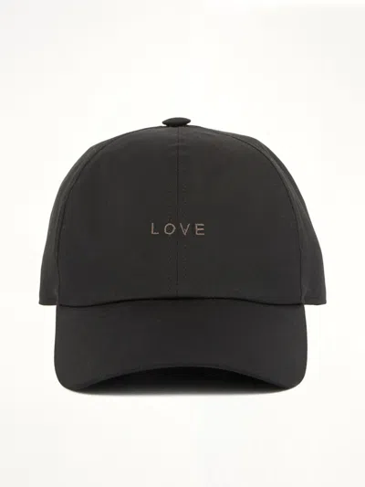 Rick Owens Love Baseball Cap In Black