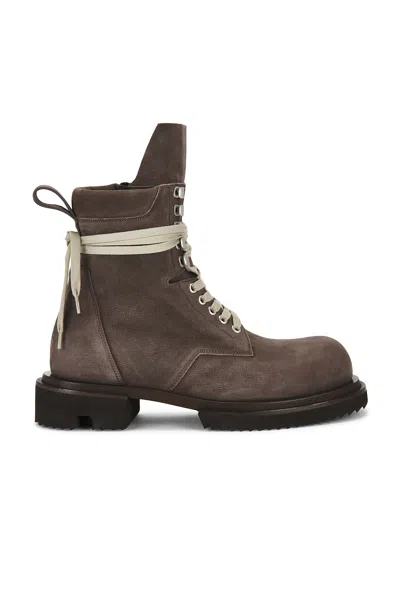 Rick Owens Low Army Gabe Boot In Brown